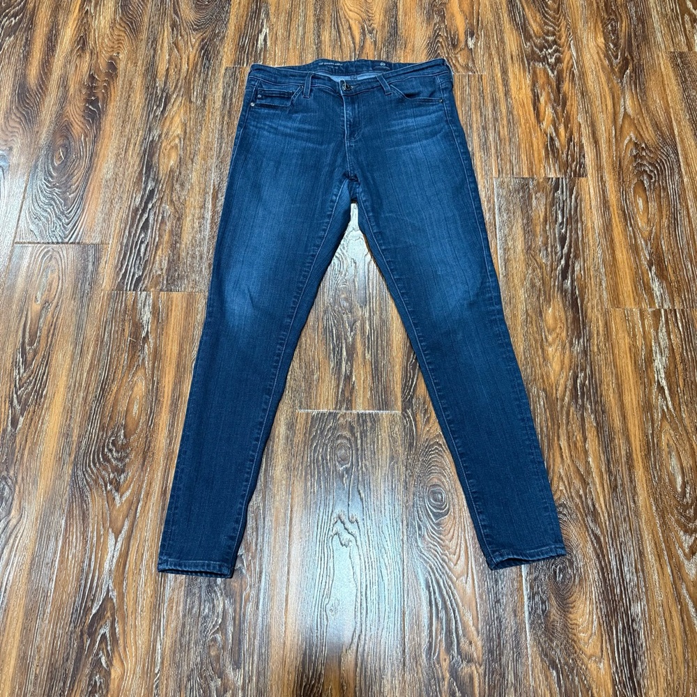 AG Adriano Goldschmmied Dark Blue Skinny Jeans Size 28R Women's‎ Legging WORN